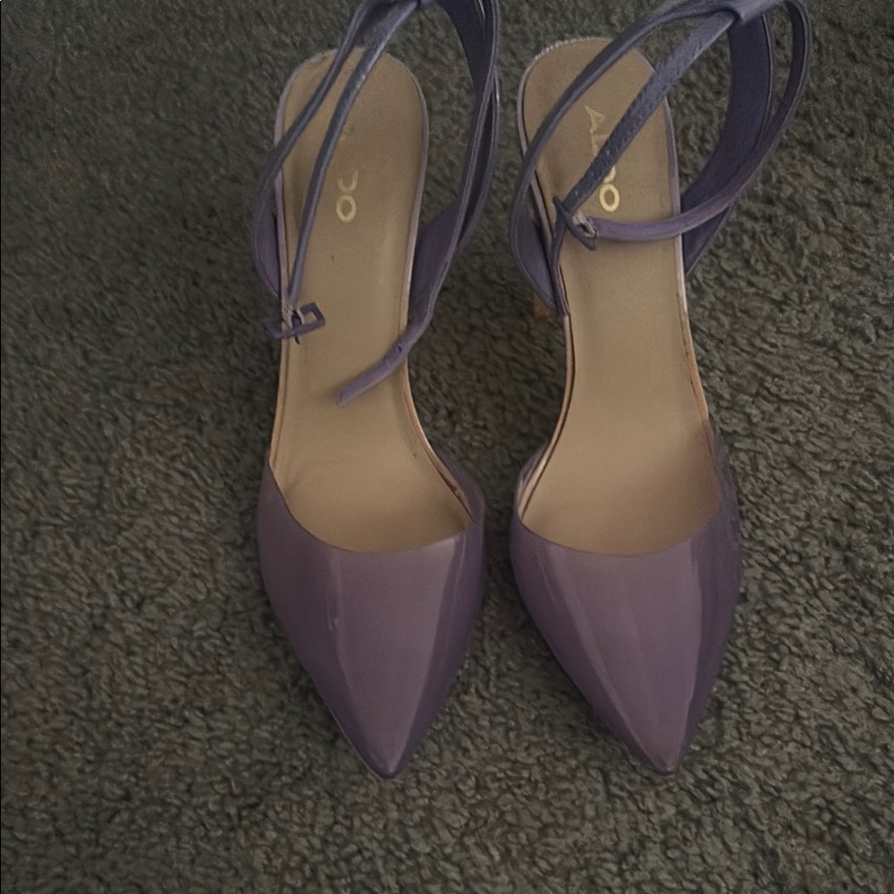 Aldo Purple Suede Stiletto Heels